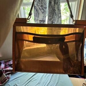 See Through Bag with make up bag